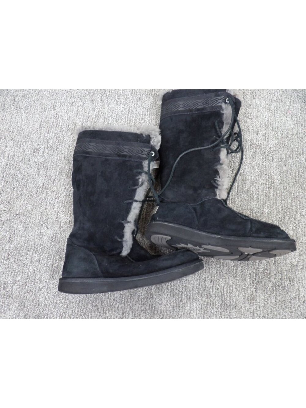 UGG Australia Tularosa  Fur-Lined Tall Boots  Women's Size 11